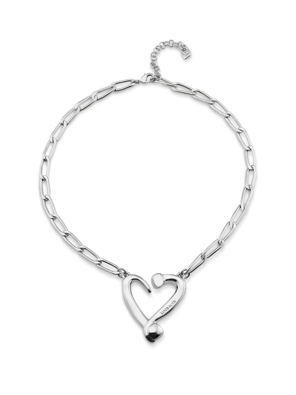 UNO de 50 Silver Twist of Love Necklace